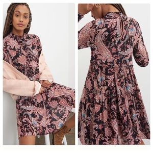 Anthropologie Cady tiered tunic dress